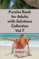 Puzzles Book with Solutions Super Collection VOL 7: Easy Enigma Sudoku for Beginners, Intermediate and Advanced.
