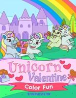 Unicorn Valentine Color Fun
