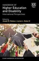 Handbook of Higher Education and Disability