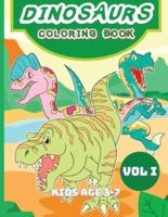 Dinosaurs Coloring Book for Kids Age 3-7