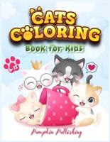 Cats Coloring Book for Kids 6-12