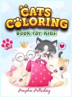 Cats Coloring Book for Kids 6-12