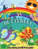 Butterfly Coloring Book For Kids: Children Activity Book for Girls Boys Ages 4-8