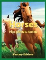 Horses: Coloring Book