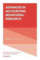 Advances in Accounting Behavioral Research. Volume 25