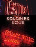 Tattoo Coloring Book : Coloring and Activity Book for Men and Woman   87 Pages