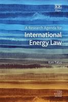 A Research Agenda for International Energy Law
