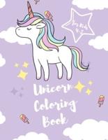 Zara Roberts: Unicorn Coloring Book for Kids 4-8