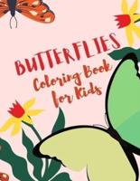 Zara Roberts: Butterflies Coloring Book For Kids