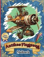 Antikes Flugzeug Malbuch