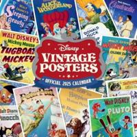 Official Disney Vintage Posters Square Calendar 2025