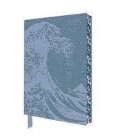 Katsushika Hokusai: The Great Wave 2025 Artisan Art Vegan Leather Diary Planner - Page to View With Notes