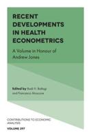 Recent Developments in Health Econometrics