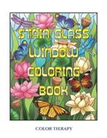 Color Therapy (Stain Glass Window Coloring Book)  : Advanced coloring (colouring) books for adults with 50 coloring pages: Stain Glass Window Coloring Book (Adult colouring (coloring) books)