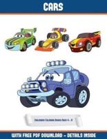 Childrens Coloring Books Ages 4 - 8 (Cars): A Cars coloring (colouring) book with 30 coloring pages that gradually progress in difficulty: This book can be downloaded as a PDF and printed out to color individual pages