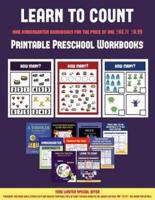 Printable Preschool Workbooks (Learn to count for preschoolers): A full-color counting workbook for preschool/kindergarten children.