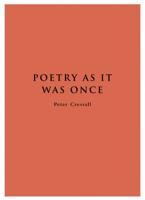 Poetry as It Was Once