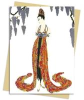 Feather Gown (Erté) Greeting Card