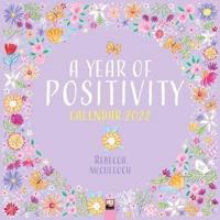 A Year of Positivity by Rebecca McCulloch Wall Calendar 2022 (Art Calendar)