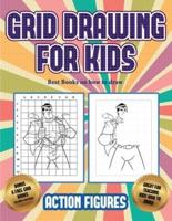 Best Books on how to draw (Grid drawing for kids - Action Figures): This book teaches kids how to draw Action Figures using grids