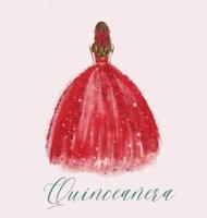 Quinceanera Guest Book With Red Dress (Hardback)