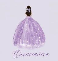 Quinceanera Guest Book With Purple Dress (Hardback)