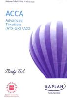 Advanced Taxation (ATX-UK). Study Text