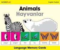 Language Memory Cards - Animals (English-Turkish)