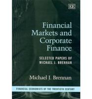 Financial Markets and Corporate Finance
