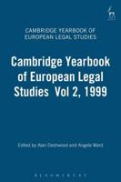 The Cambridge Yearbook of European Legal Studies. Vol. 2 1999