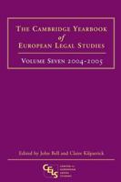 The Cambridge Yearbook of European Legal Studies. Vol. 7 2004-2005
