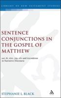 Sentence Conjunctions in the Gospel of Matthew: Kai, de, Tote, Gar, Oun and Asyndeton in Narrative Discourse