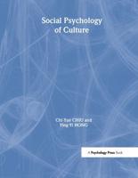 Social Psychology of Culture