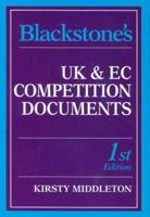 Blackstone's UK and EC Competition Documents