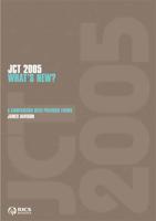 JCT 2005 - What's New?