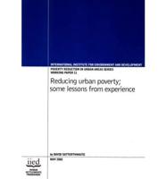 Reducing Urban Poverty