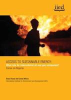 Access to Sustainable Energy