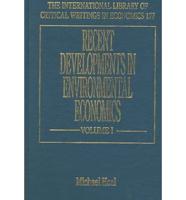 Recent Developments in Environmental Economics