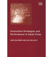 Innovation Strategies and Performance in Small Firms