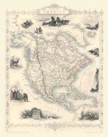 John Tallis Map of North America 1851 By John Tallis