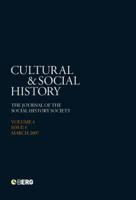 Cultural and Social History Volume 4 Issue 1