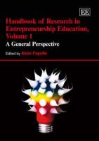 Handbook of Research in Entrepreneurship Education
