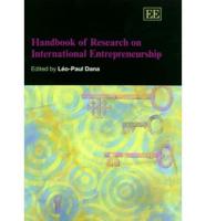 Handbook of Research on International Entrepreneurship