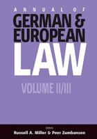 Annual of German and European Law