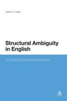 Structural Ambiguity in English 2 Volume Set