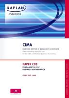 Fundamentals of Business Mathematics Study Text, CIMA Certificate in Business Accounting
