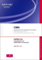 CIMA Paper C01, Fundamentals of Management Accounting. Study Text, CIMA Certificate in Business Accounting