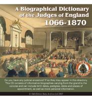 A Biographical Dictionary of the Judges of England, 1066-1870