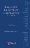 Consumer Credit Law and Practice