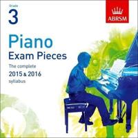 Piano Exam Pieces 2015 & 2016, Grade 3, CD